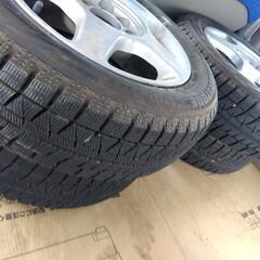 スタッドレスタイヤ　アルミホイール　軽自動車用？　4本
