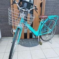 ノーパンクタイヤ自転車・子供乗せ付き
