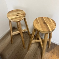 スツール×2 IKEA
