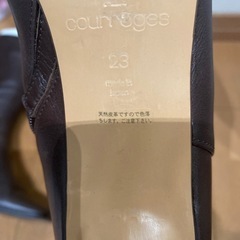 courreges クレージュ  ブラウンブーツ　23cmの画像