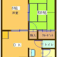 【🏚️カップル・ファミリー向（40.15㎡/2DK）】💰初期費用225,500円＋日割家賃/🚃篠崎駅徒歩15分/【A】の画像