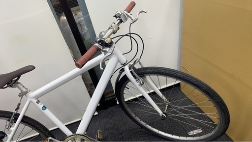 ★格安で中古自転車　cyma primer クロスバイク　ホワイト 新品価格35178円　防犯登録もok