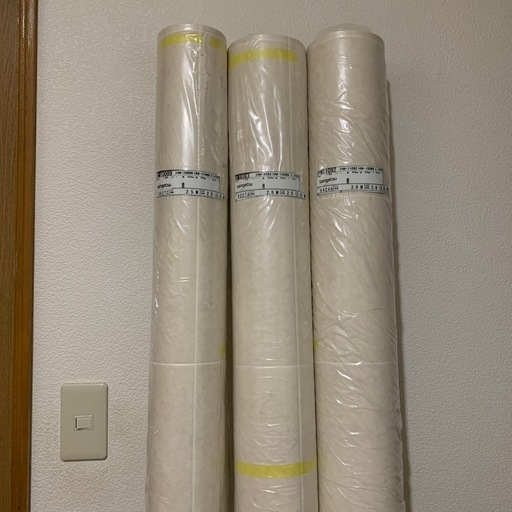 白 9畳分 クッションフロア 3本 引越し 模様替え リフォーム 内装 DIY 工事 修理 大工 床 事務所 一軒家 古民家 改築 引越し 店舗 事務所 インテリア 　家具