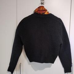 [美品] EMODA 黒 リブ編み カーディガン 長袖 3ボタン 着用少ないですの画像