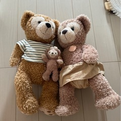 ダッフィーとシェリーメイ　ぬいぐるみ　
差し上げます。の画像