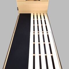 新札幌 ニトリ シングルすのこベッド 照明付き 引き出し収納付き...