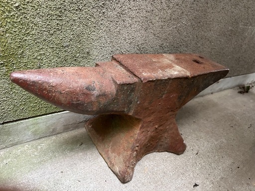 大型金床アンビル 推定70Kg 古道具【中古】骨董品