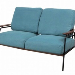 定価5万円超え　美品デニムソファ　2人掛け