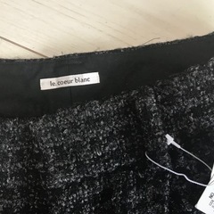 新品タグ付き チェック柄　le.coeur blancルクールブラン ツイードショートパンツ38 Mの画像