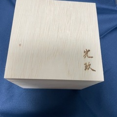 木製の空箱+風呂敷の画像