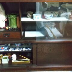 民芸調　飾り棚　アクセサリー・茶道具入れなどに