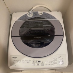 新品同様】SHARP 全自動縦型洗濯機8キロES-GV8G-S