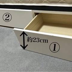 ダブルベッド　　　フレームのみの画像