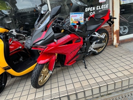 2023年購入　CBR250RR  新車ワンオーナー　自賠10年5月　スペアキー　取説　1180K