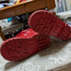 取引中まさや様専用　子供長靴　ハローキティ可愛い赤　14cmの画像