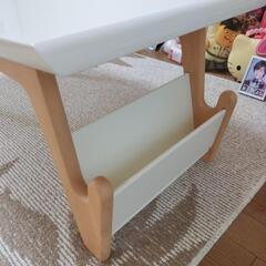 【美品】白いローテーブルの画像