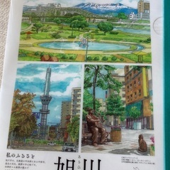 旭川　クリアファイル　あさっぴー缶バッジ　ピンバッジの画像