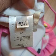 【100cm】フルーツ柄 ワンピース水着の画像