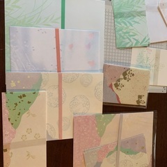和風の美しい用紙、封筒、カード、葉書等　