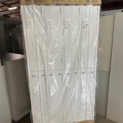 定価19万　未使用　ダイヤル錠８人用ロッカー　生興　ホワイト　SLDW-8-Dの画像