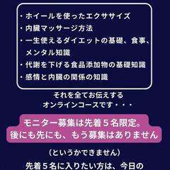 📣【美痩せホイールダイエット　
モニター募集スタート ‼️  】
の画像