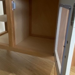 引渡し決定済:木製キッチン　ままごと　調理用具つき　の画像