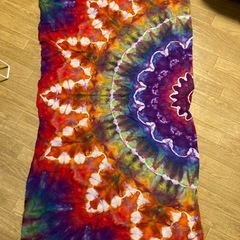 100% Handmade psydye大判バティック布新品