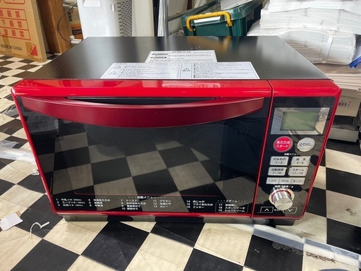 【リサイクルサービス八光】2019年製　山善　スチームオーブンレンジ　25L　DSRK-F2517V(R)