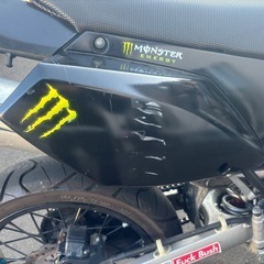 商談中　dトラッカーx カスタム車モンスターエナジー スーパーモタード バイクの画像