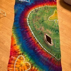100% Handmade psydye大判バティック布新品