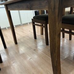 ▼値下げ▼ダイニングセット ダイニングテーブル リビング家具 約 幅135×奥行80×高さ74cm ※天板にグラス跡あり 💳自社配送時🌟代引き可💳※現金、クレジット、スマホ決済対応※の画像