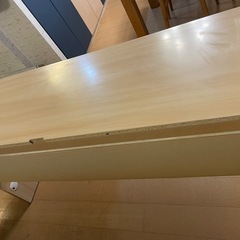 【受け渡し先決まりました】長机（リビングでの子ども学習などに）の画像