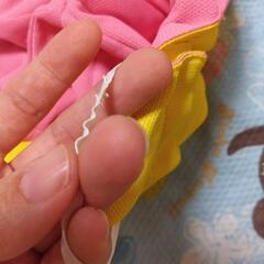 物々交換◎幼児帽子　日除け付き　ピンクの画像