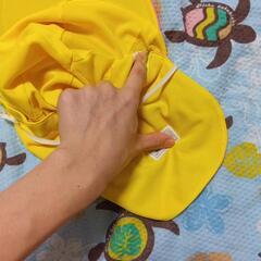 物々交換◎幼児帽子　日除け付き　ピンクの画像
