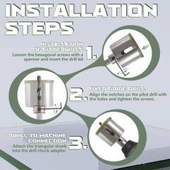 【新品・未使用】CSOOM ダイヤモンドホールソー センタードリル付き コアビット ドリルビット係る陶器 大理石 穴あけ 超硬 電動ドリル電動工具 切削工具 の画像