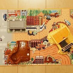 トミカハンディ立体マップ工事現場の画像
