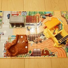 トミカハンディ立体マップ工事現場の画像