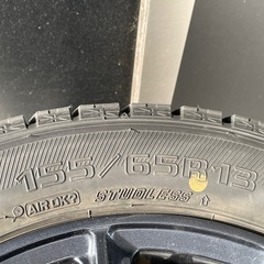 【決まりました】 中古スタッドレスタイヤ 155/65R13  の画像