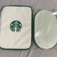 スターバックス　カフェプレートとリバーシブルマルチケース　福袋　...