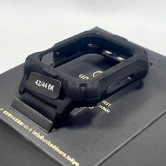 高級 アップルウォッチ ベルト 42/44 ブラック 箱入り プレゼントに 未使用品の画像