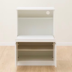 ニトリ　レンジ台　食器棚の画像