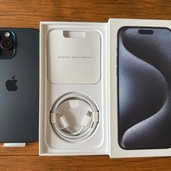 【美品】iphone15promax 256GB ブルーチタニウムSIMフリー