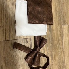 新郎小物セット（蝶ネクタイ、チーフ）