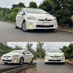 トヨタ プリウス Sグレード 平成23年 パールシロ 車検日令和...