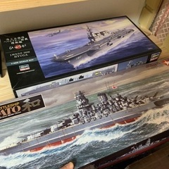タミヤ　大和　1/350 とひょうが　プレモデル　2体