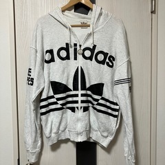 【90's/80's】adidasデサント　ビッグロゴパーカー