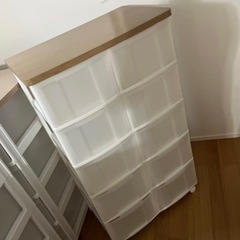 　処分価格・美品・ウッドトップチェスト　の画像