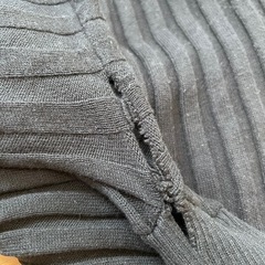 LOVE JUNKLE ラブジャンキー　長袖ニット　黒 リブ編み トップス Mの画像