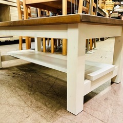《売約済》【武蔵小山店】  無垢材　ローテーブル　リビングテーブル　センターテーブル　木製　カントリー　low table center living country の画像