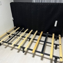 ベッド セミダブル 脚付きマットレス すのこの画像
